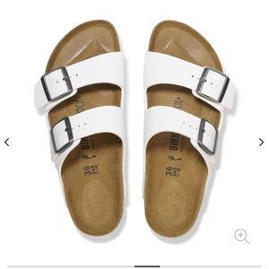 Birkenstock White Arizona Sandals